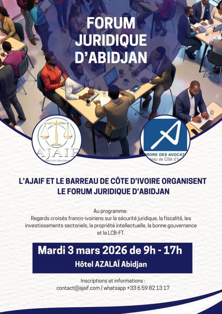 annonce forum juridique abidjan